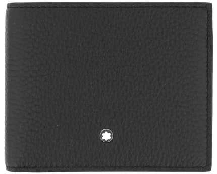 Montblanc Leather Goods Grain Geldbörse 4cc mit Münzfach Schwarz