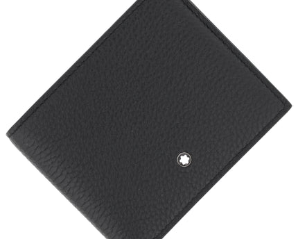 Montblanc Leather Goods Grain Geldbörse 4cc mit Münzfach Schwarz