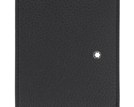 Montblanc Leather Goods Grain Geldbörse 4cc mit Münzfach Schwarz