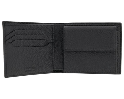 Montblanc Leather Goods Grain Geldbörse 4cc mit Münzfach Schwarz