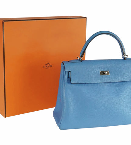 Hermès Kelly 32 Clémence Blau
