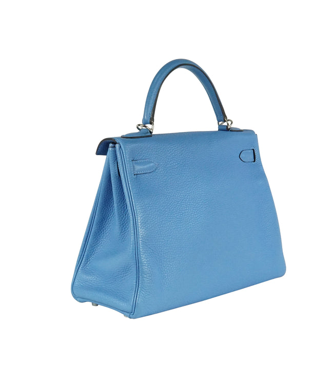 Hermès Kelly 32 Clémence Blau
